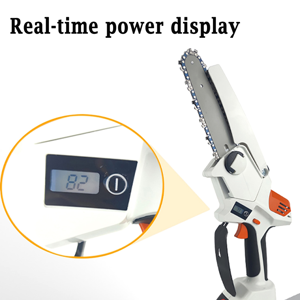 Perche Élagueuse Télescopique Électrique 2-en-1 - Tronçonneuse 6" & Mini Tronçonneuse - Compatible Batteries Makita 18V - Avec 2 Batteries 2000mAh