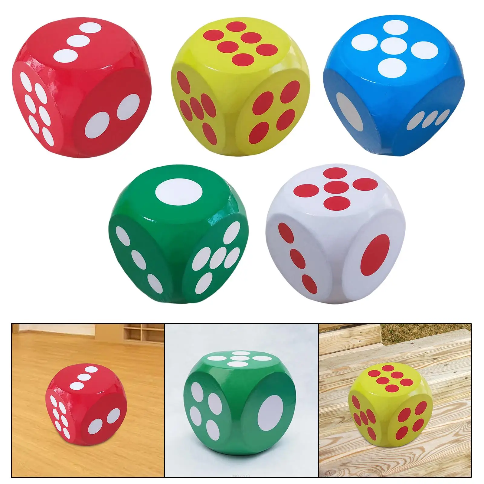 Foam Dice 5.9 inch Large Dice Cubes for Boys Girls Party Favors and Supplies