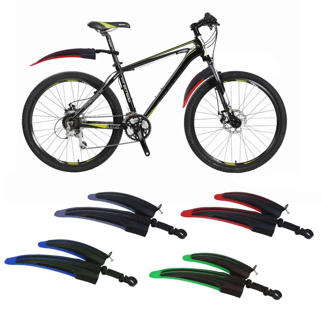 Mountain Bike Bicycle Front & Rear Tire Wheel Mudguards Fenders Sset