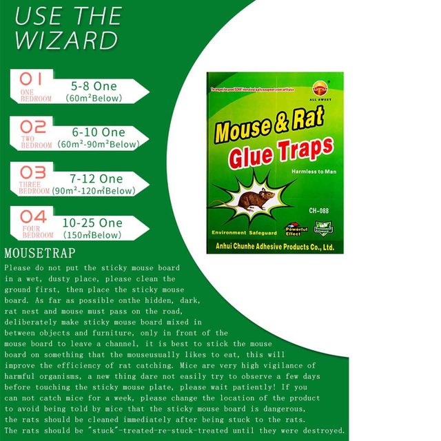 Cheap (SU)Mouse Trap GlueFfor Mice Mouse Trap For Large Mice Mouse