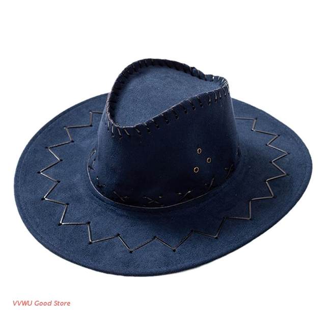 Western Cowboy Hat Wide Brim Cowgirl Hat Suede Jazz Hat for Parent-child  Camping - AliExpress