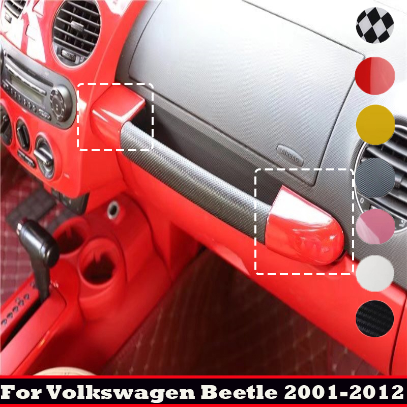 Für VW Volkswagen Beetle 2001-2012 ABS Innenraum-Beifahrergriffabdeckung, Beifahrer-Armlehne, Beifahrer-Armaturenbrett-Abdeckung – Detail 3