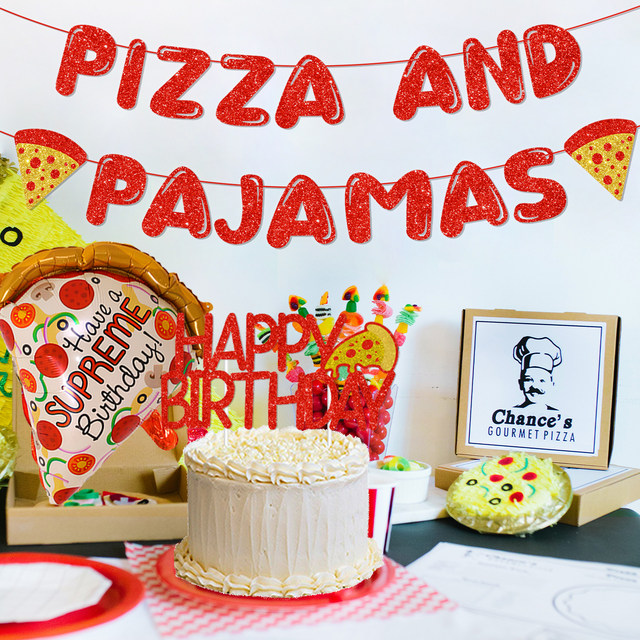 Flipkart.com | Atpata Funky Printed Pizza Theme 6pcs. Pizza Slice Supreme  Birthday Foil Balloons Balloon Bouquet - Balloon Bouquet