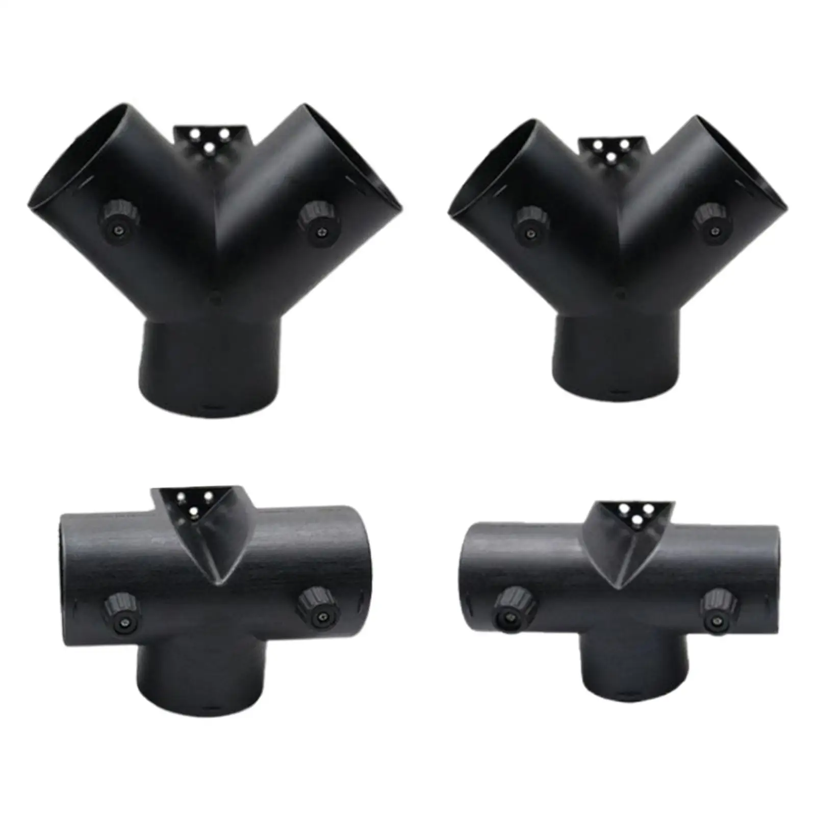  Ducting Exhaust Connector Car Air Conditioning Vent Ducting Splitter for Parking Heater Core Fittings, , Black