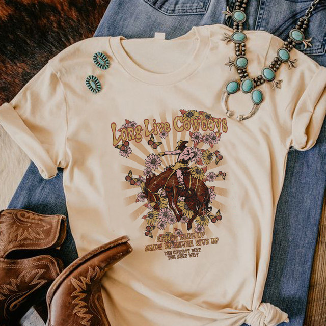 Long Live Cowboys: Tee Shirt – Ace's Arrow Western Store