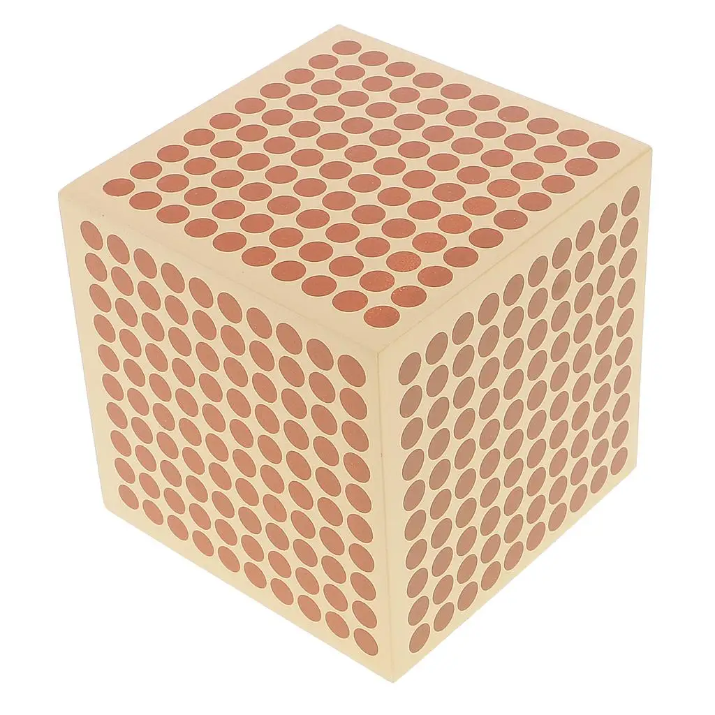  Montessori Math Learning 9Pc Toy Thousand Cubes Preschool Teaching Aids