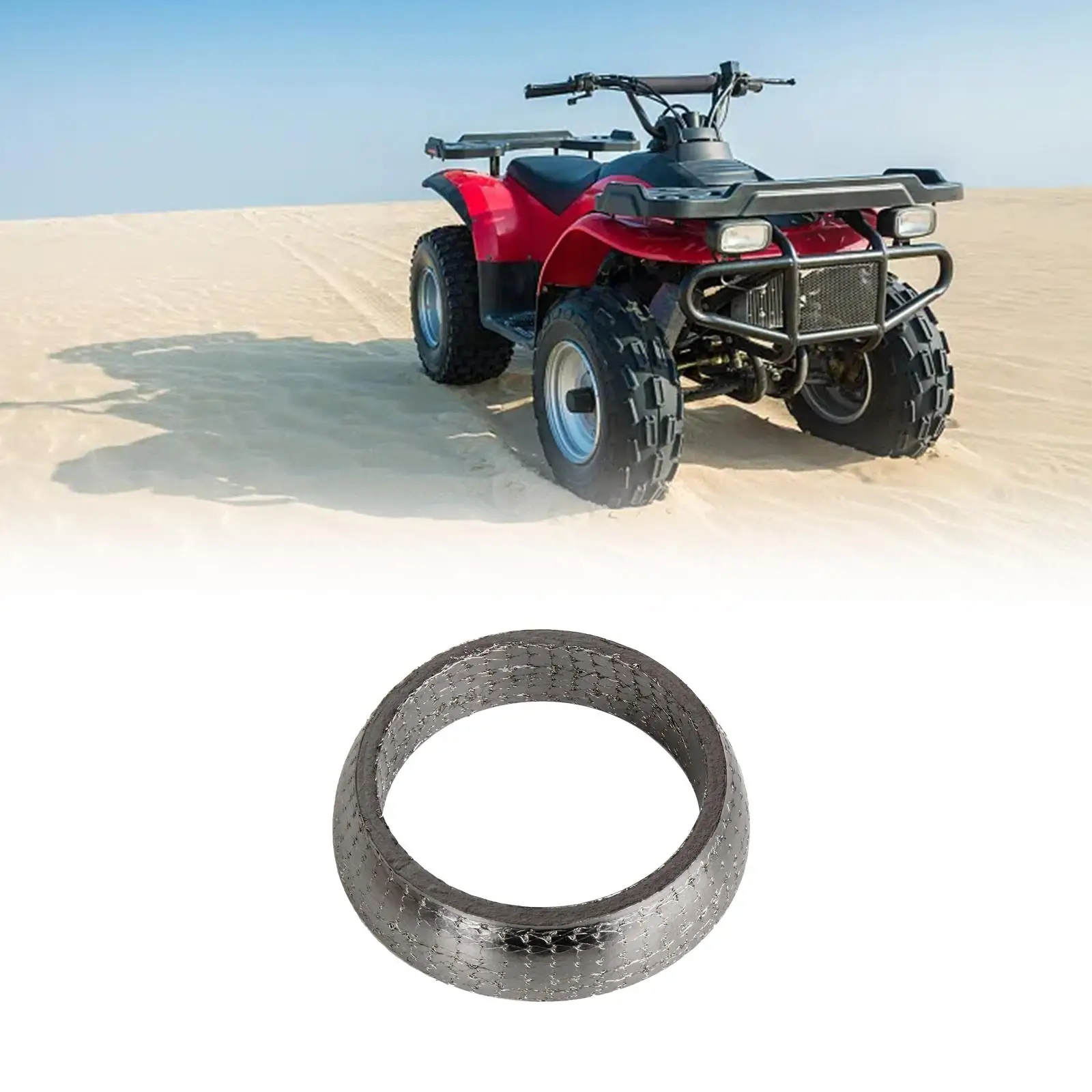 Graphite Gasket Stainless Steel Pipe Accessory Universal Replace Parts 1.49in Donut Style for Cfmoto CF800 CF800cc ATV UTV