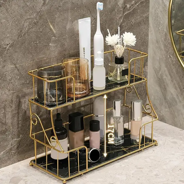 Tiered Makeup Perfume Organizer Shelf Clear Bathroom Vanity Dresser Table  Cosmetics Storage Rack Skincare Lotion Display Stand - AliExpress