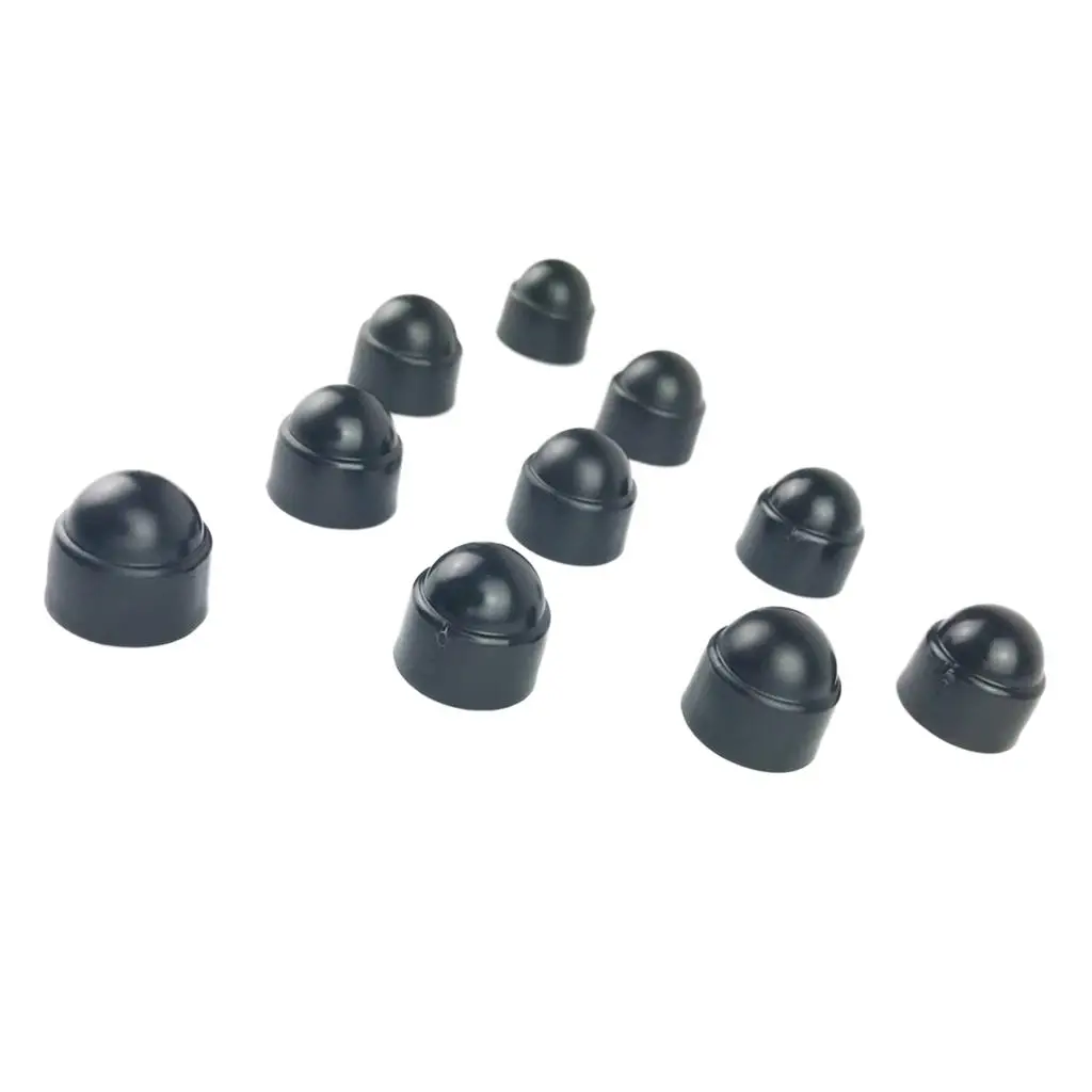 18MM Wheel Nut Covers Lug Nut Center Covers M8 Screw Cover Protector Black