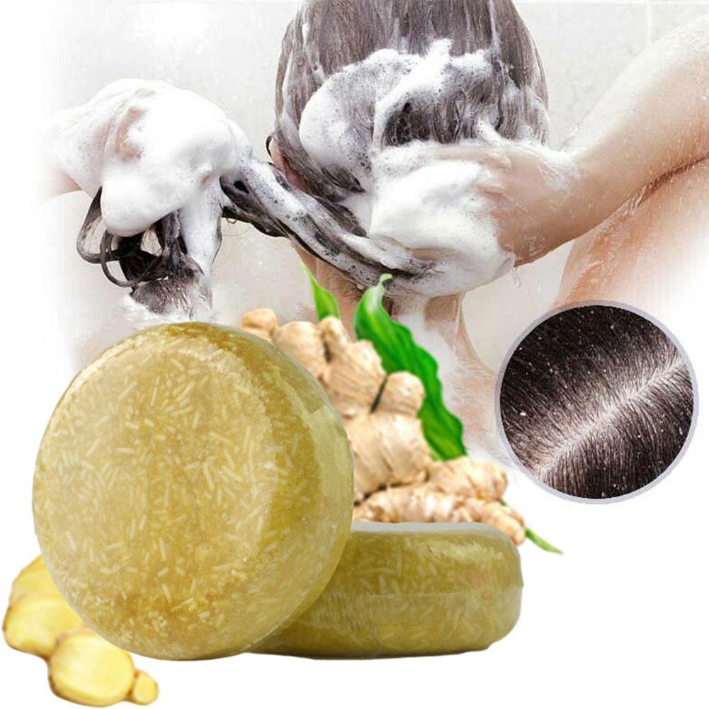 Best of 60g Ginger Shampoo Soap Water Silicone Free Ginger Oil Man Handmade Soap Shampoo Oil Pack Essential G1F9 Reviews & Tips