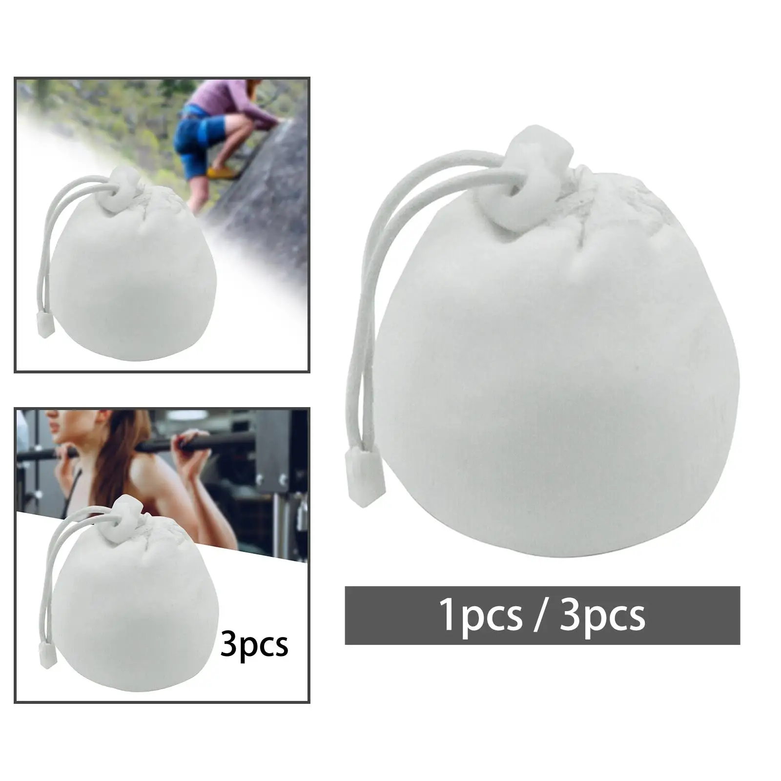 Gym Chalk Bag Drawstring Pouch Nonslip Sock with Buckle Equipment Packaging for