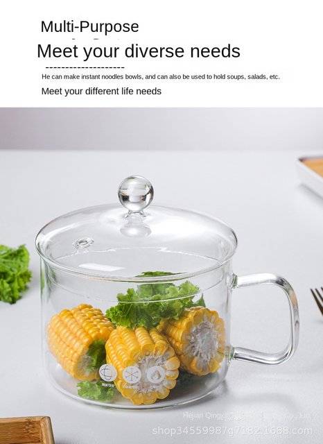 Heat Resistant Glass Pots For Kitchen Thanded Smooth Cooking Pots Clear  Visual Soup Pot Multi Size Optional Ustenes Of Cuisine - AliExpress