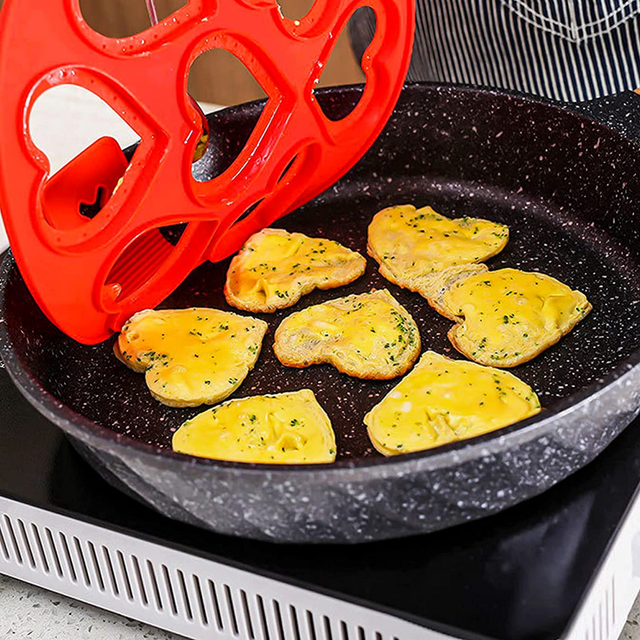 colazione uovo frittura Pentola Strumento di cottura mini anti-aderente  Padella Pancake uovo Stampo padella Flip frittata Stampo