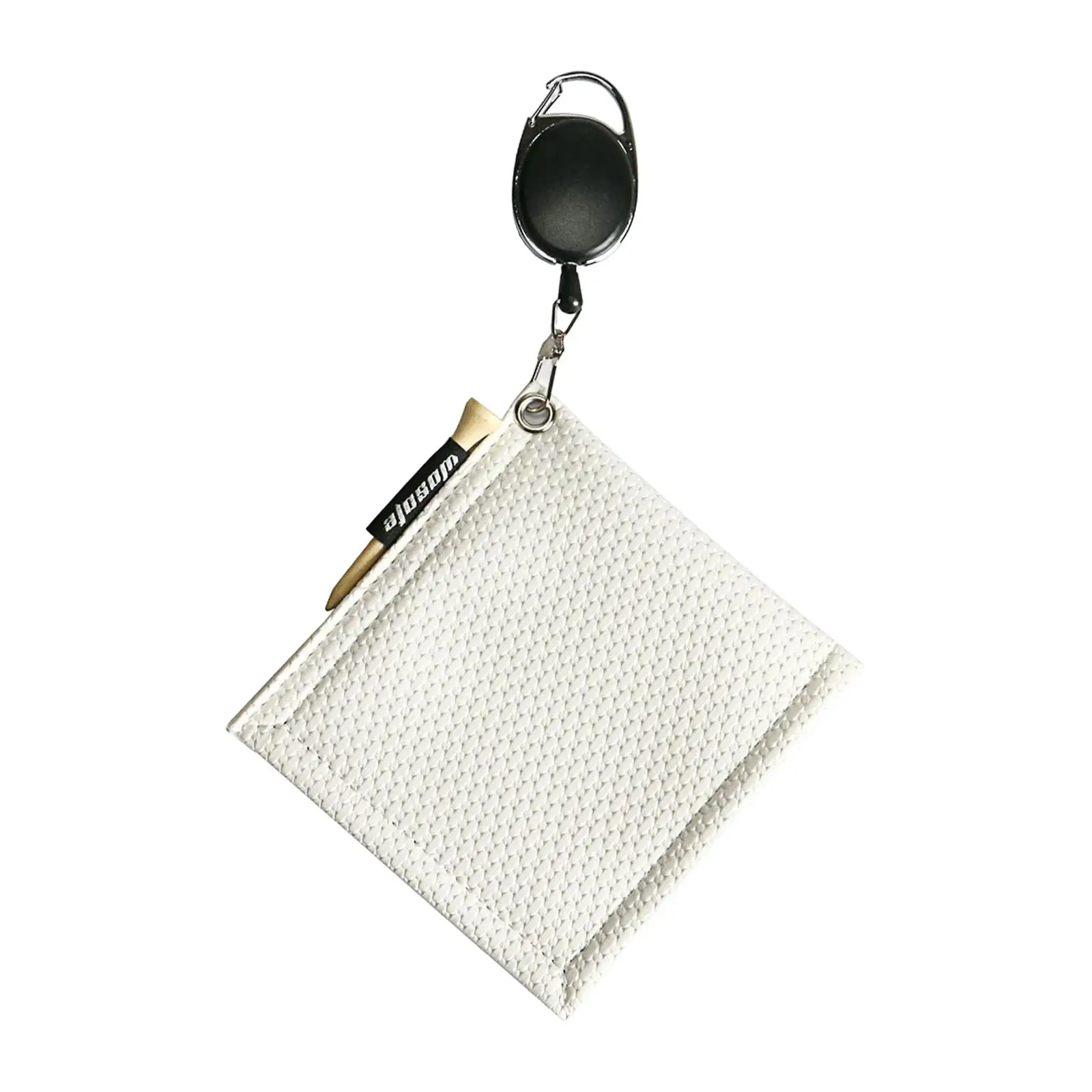 Golf Ball Cleaning Towel Cleaning Cloth Outdoor Hanging Keychain Buckle Golf Towel Cleaner Portable Durable Golfers Athletes