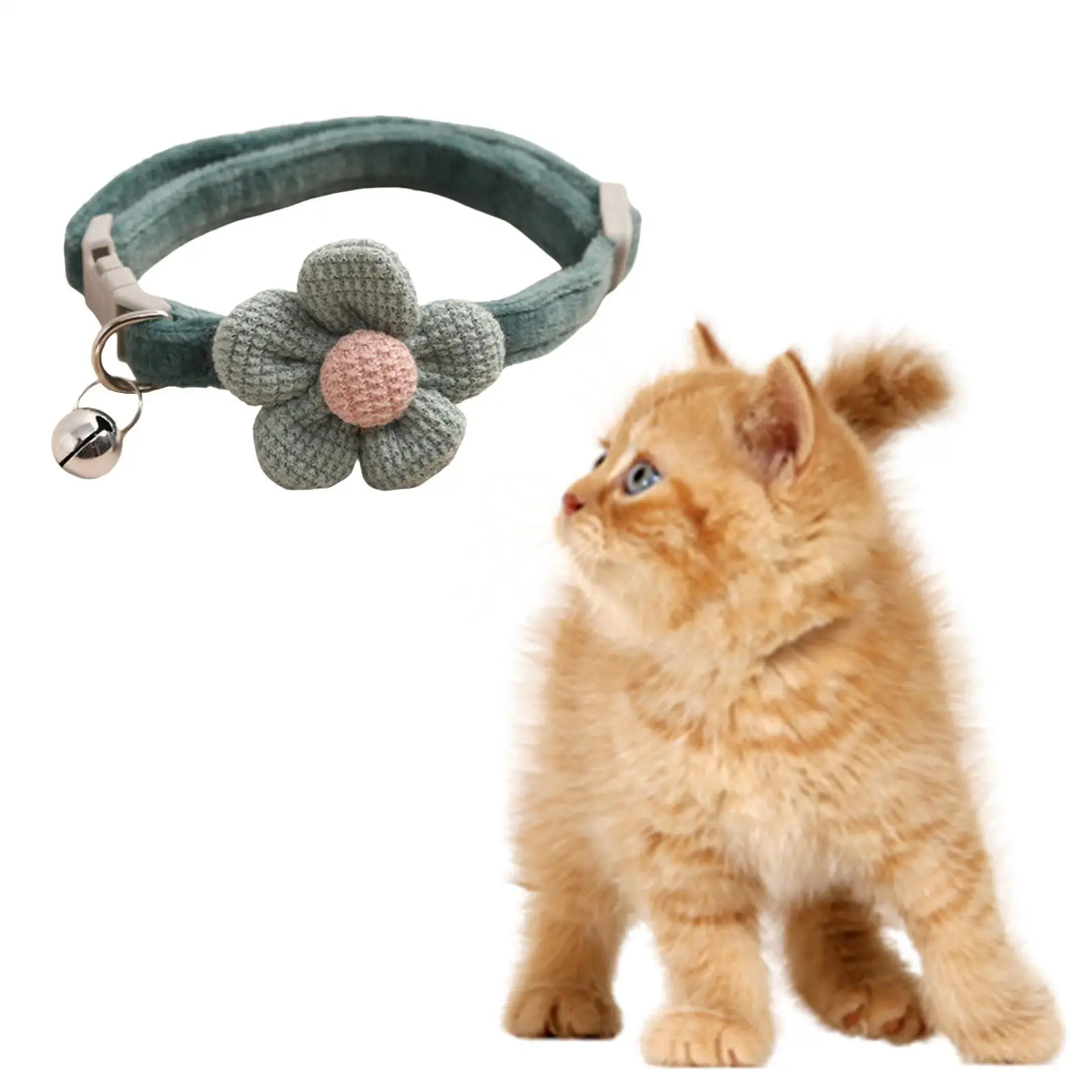 Cat Collar Necklace with Bell Adjustable Neckwear Pet Collars Bells Dog Collars