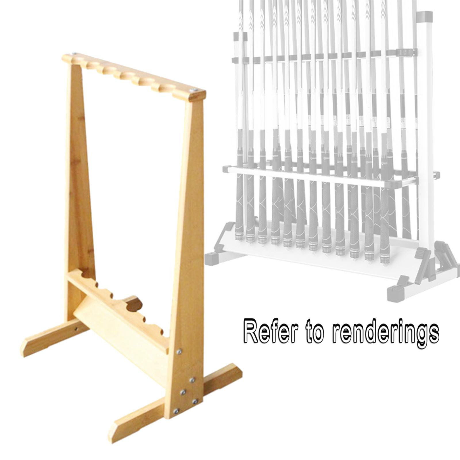 Bamboo Fishing Rod Rack Portable Fishing Pole Holder Organizer for Boat Home