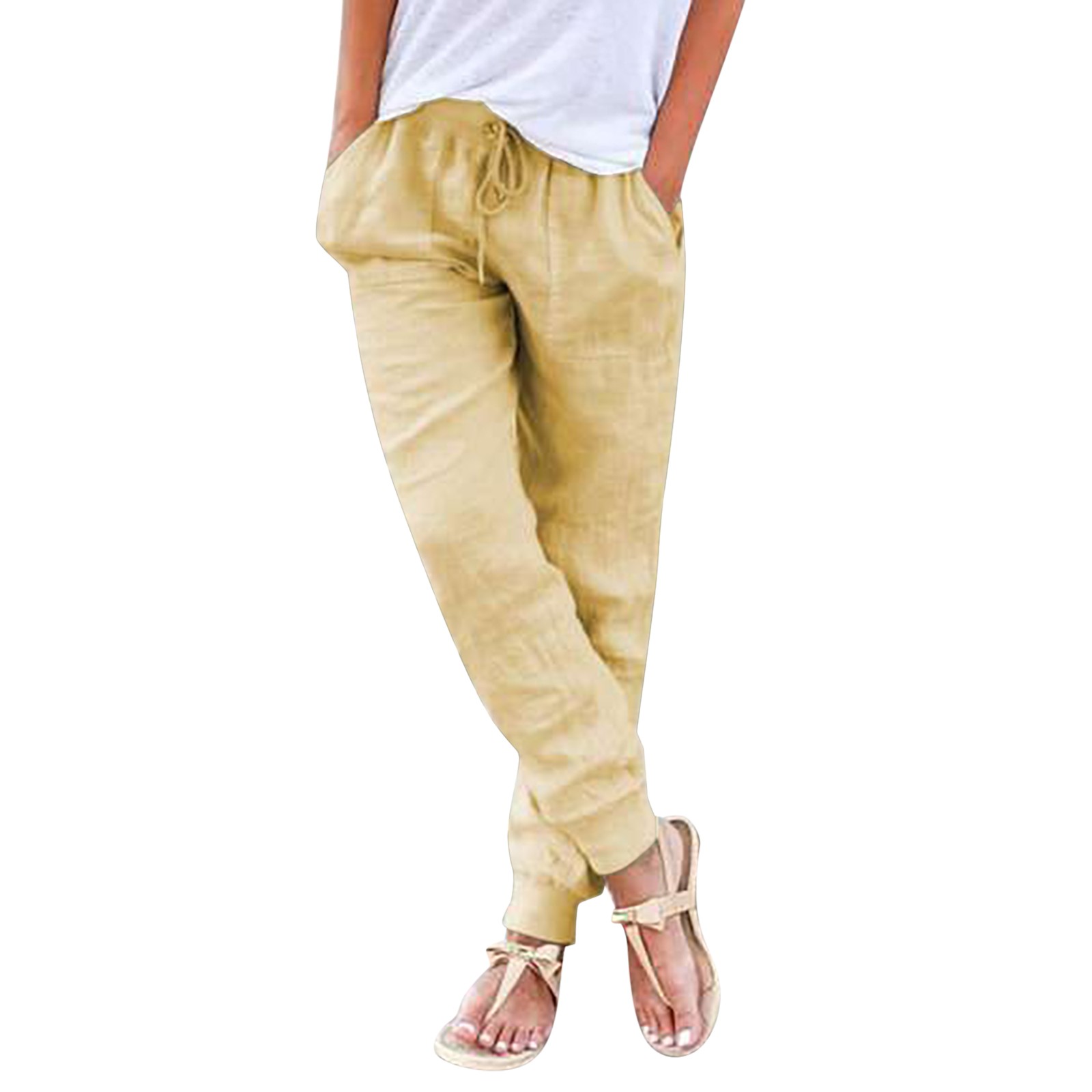 Брюки с резинкой на талии. Men Cotton half Pant with Pockets.