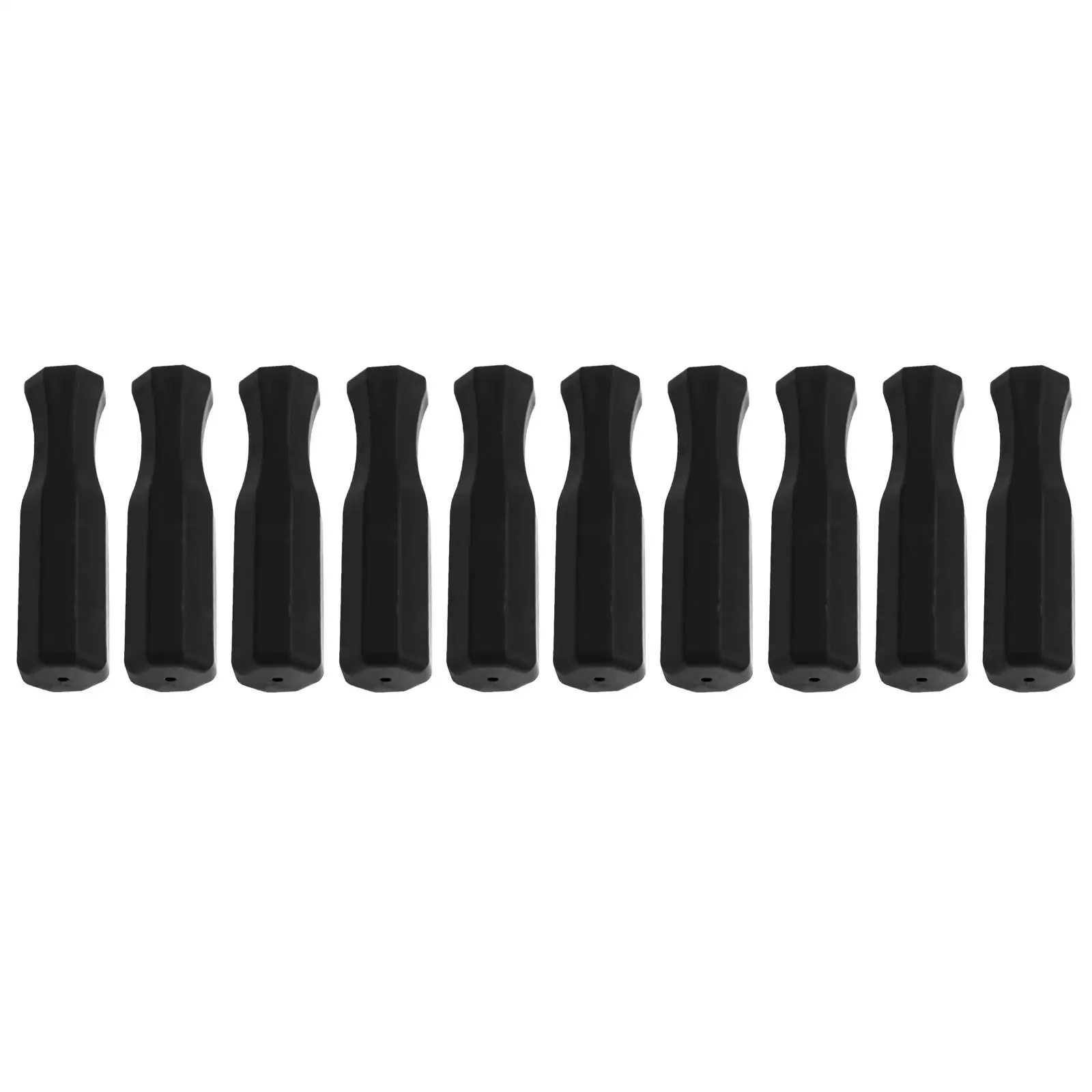 10pcs Foosball Handle Grips for Standard Foosball Tables 5/8 inch Foosball Rods Soccer Foosball Handles Black Handles