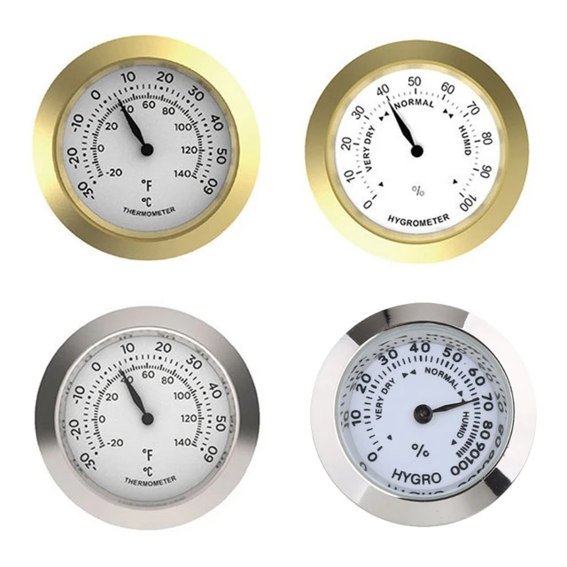 94PD Hygrometer Thermometer Mechanical Round Hygrometer Humidity Gauge  Temperature Meter for Cabinet Cans - AliExpress