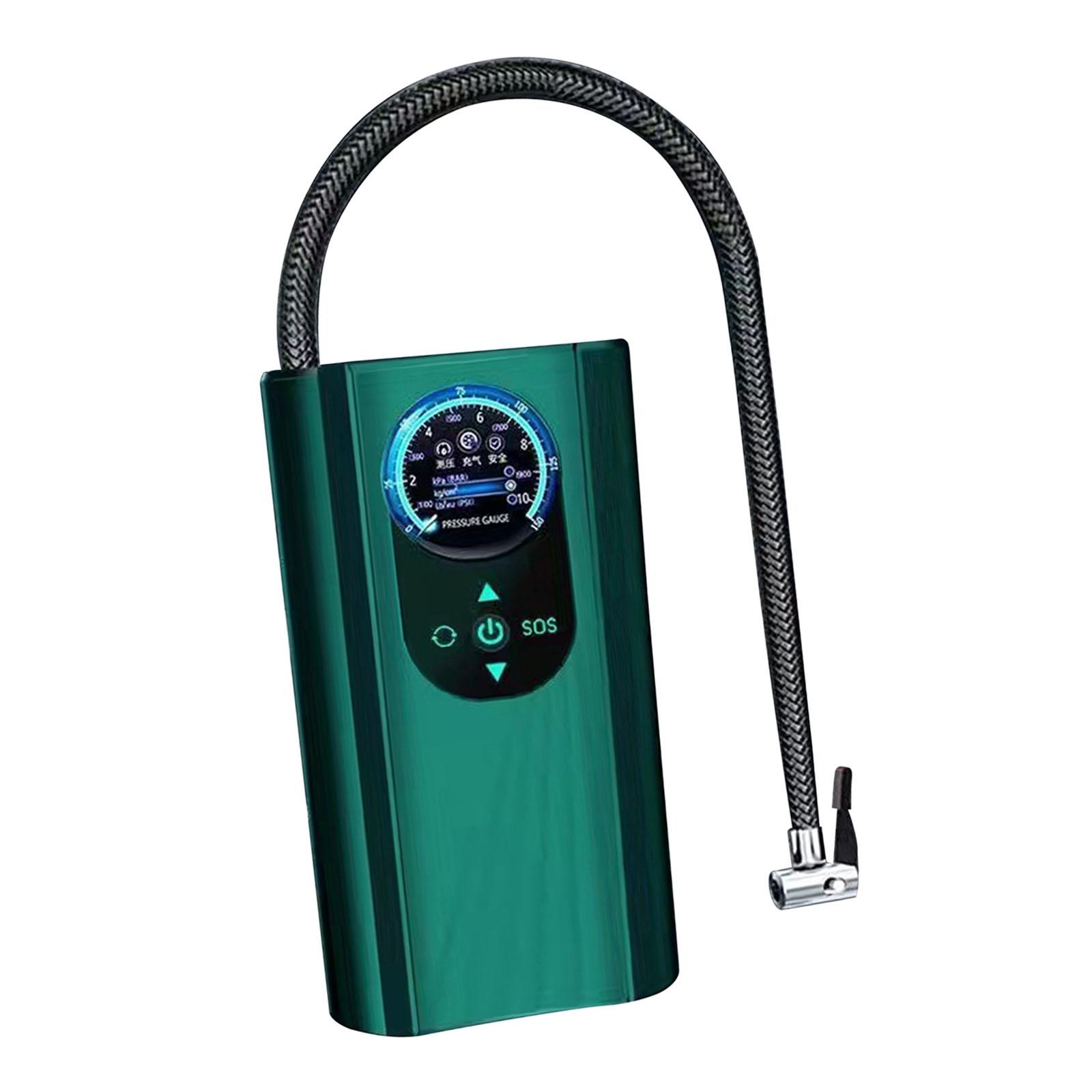 Portable Air Compressor with Tire Pressure Gauge LCD Display Screen Handheld Tire Inflator for Car Bike SUV Basketball Ball