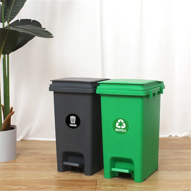 Selbstklebende Recyclebar Nicht Recycelbar Label Mülleimer Aufkleber 6  stücke Wasserdichte Müll Abfall Bins Aufkleber Für Hotel - AliExpress