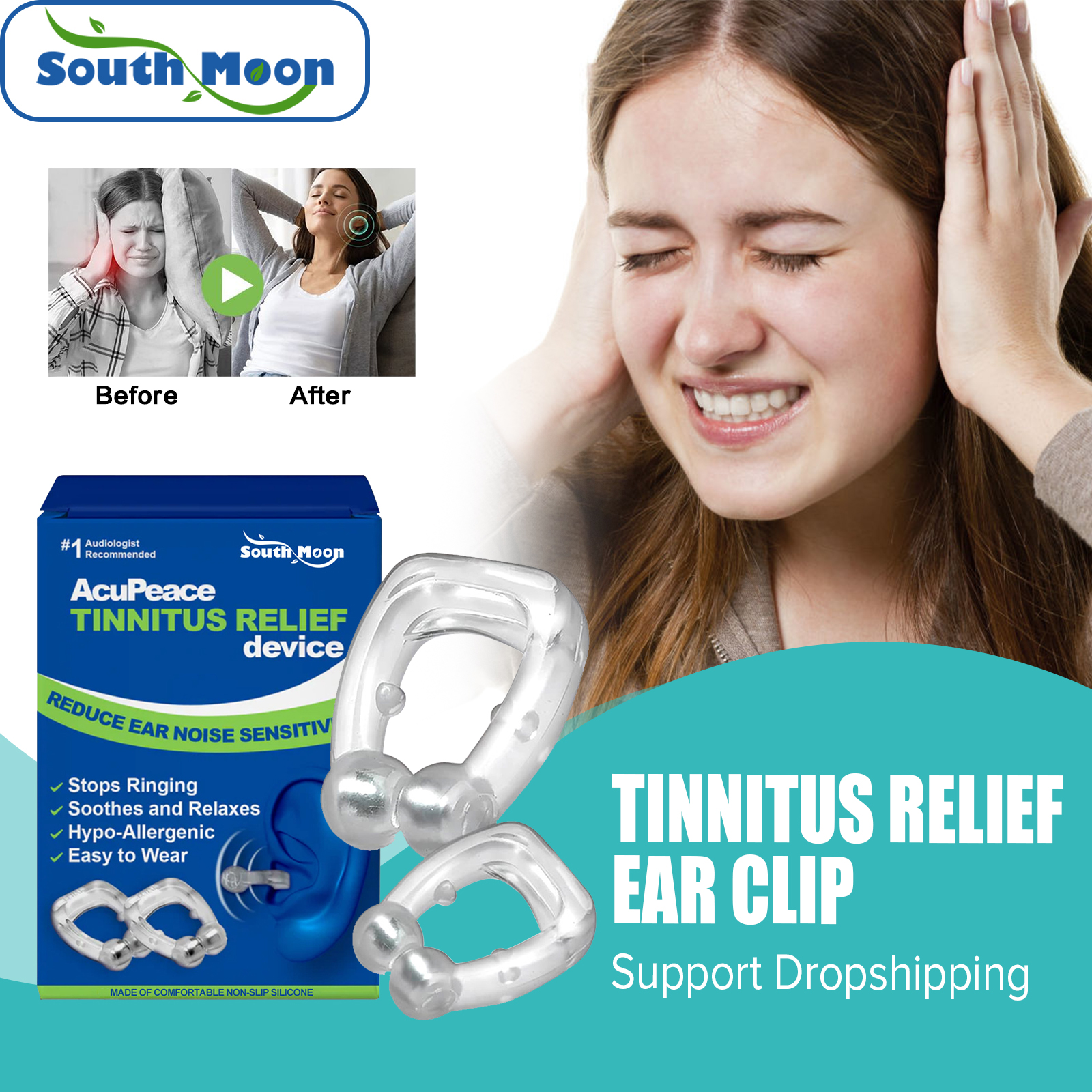 Best of Tinnitus Relief Clip Portable Treatment Ringing Earache Discomfort Clear Earwax Ear Pressure Relief Hearing Magnetic Ear Clip Reviews & Tips