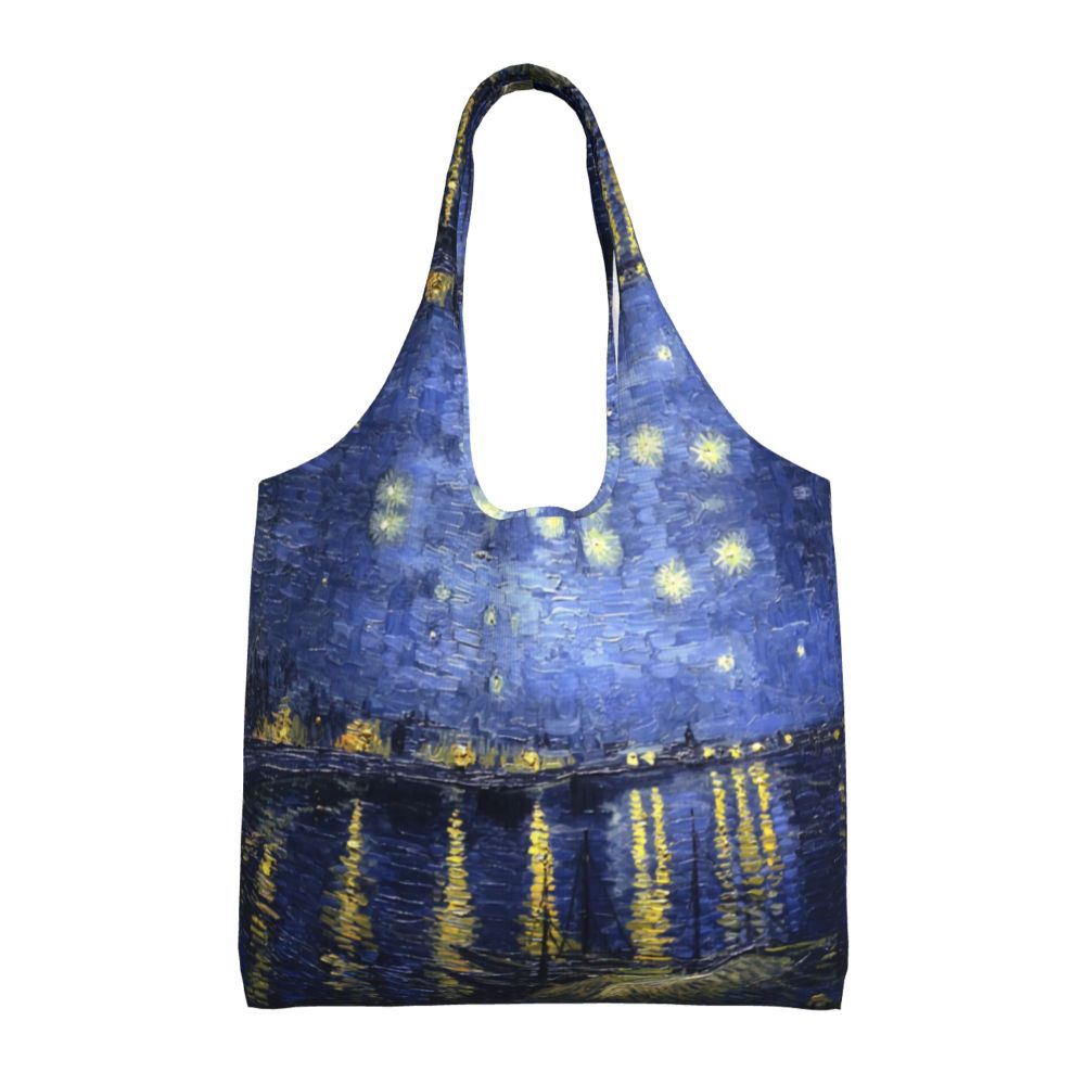 Noite estrelada Van Gogh Shopping Bag, bolsa