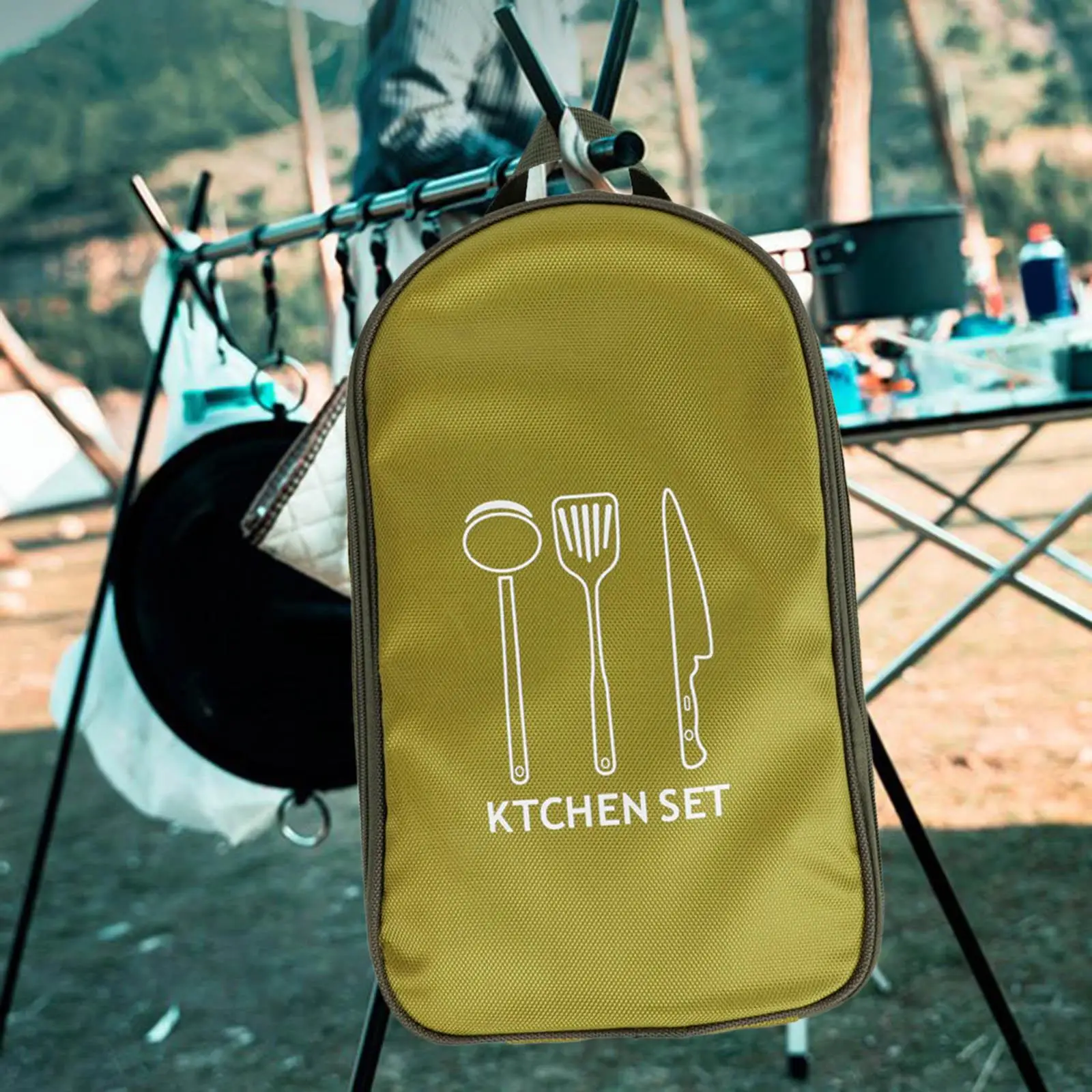 Cooking Utensils Organizer  for Camping Grill Kitchen Cookware