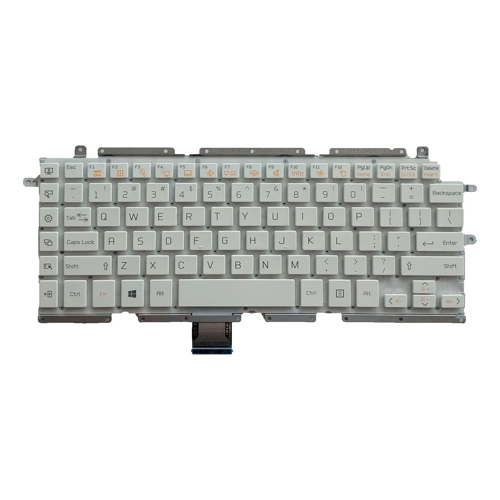 Laptop Replacement Keyboard US Layout English White for Z160 11T750 11T730 Direct Replace