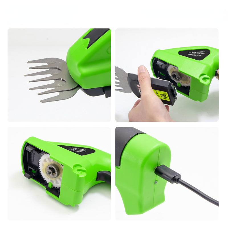 Description Picture 6 of item7.2V Rechargeable 2 IN 1 Cordless Electric Hedge Trimmer Built in Lithium Ion Battery,Topiary Shears,Hand Held Trimmer for Grass