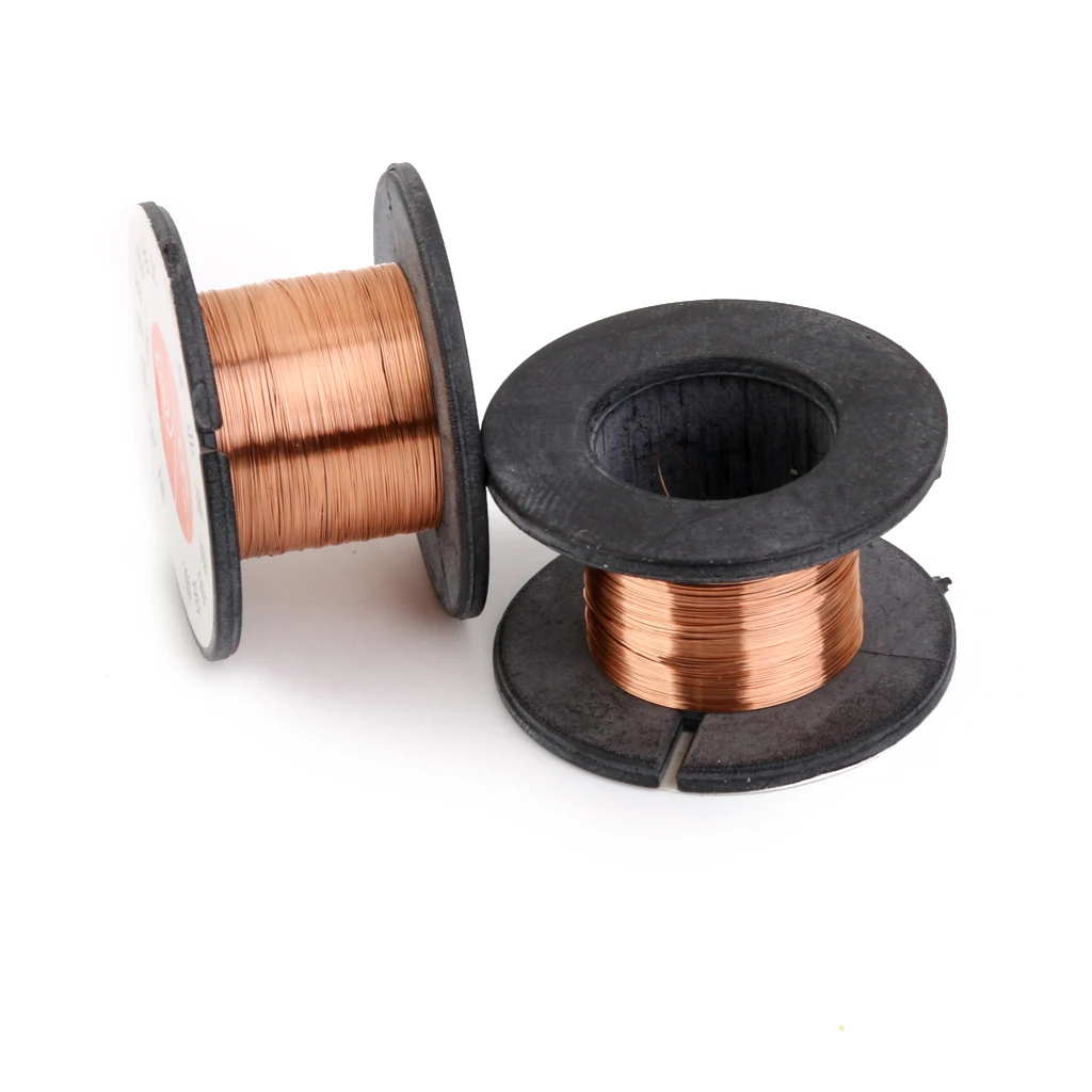 2pcs  0.1mm Fly Line Solder Soldering Wire Maintenance Welding Line Copper Reel Wire Enamelled Repair Cable