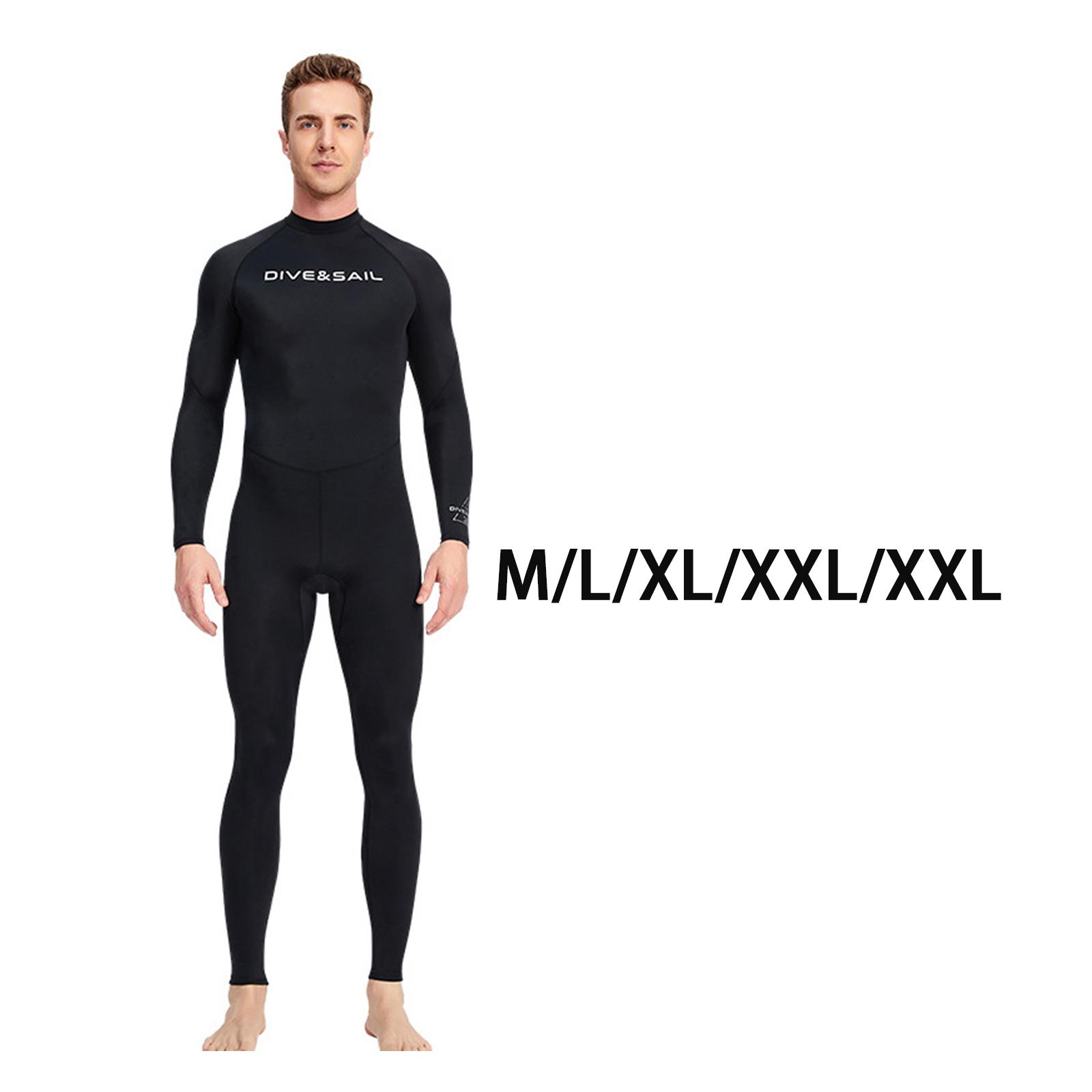 Super Stretch Diving Wetsuit UV Protection Scuba Snorkeling One Piece Black Zipper Body Swimsuit for Scuba Diving Surf