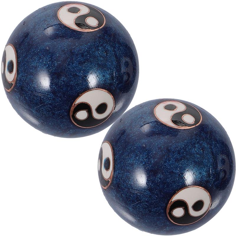 Best of 2pcs Balls Hand Baoding Ball Massage Exercise Chinese Health Stress Enamel Tai Relieve Meditation Yang Yin Chime Sound Asian Chi Reviews & Tips