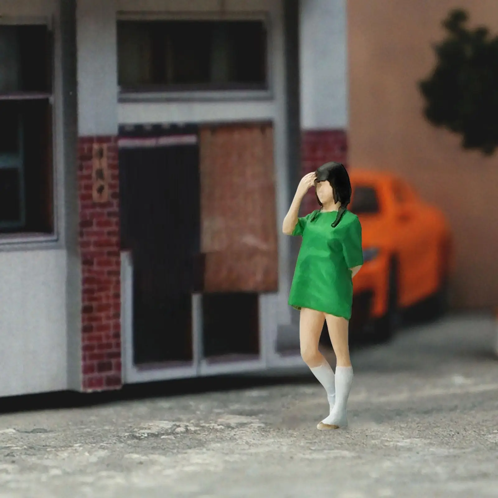 1/64 Scale People Figures Train Park Street People Figures Resin for Diorama Dollhouse Photography Props Scenery Landscape Decor