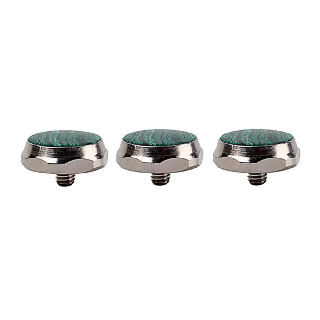 3 Pcs Trumpet Repair Part Buttons Accessories Trumpet Parts Malachite NEW