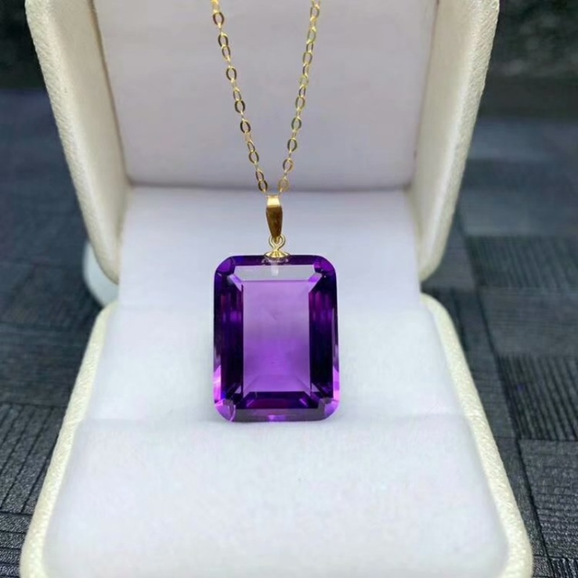 Amethyst Pendant ,Natural Amethyst Gemstone Ethnic Style Style cheapest 925 Gold plated Handmade Pendant 2.1