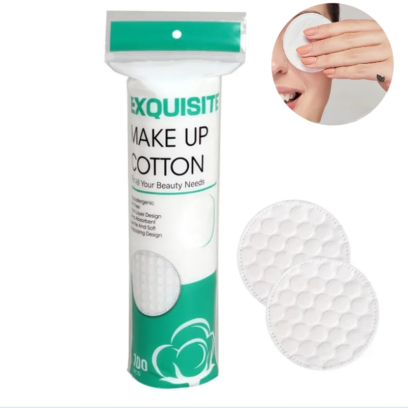 Description Picture 2 of itemDouble-side Round Makeup Cotton Remover Pads Women's Disposable Compress Face Cleaning Wipes Three Layer Makeup Accessories 2025