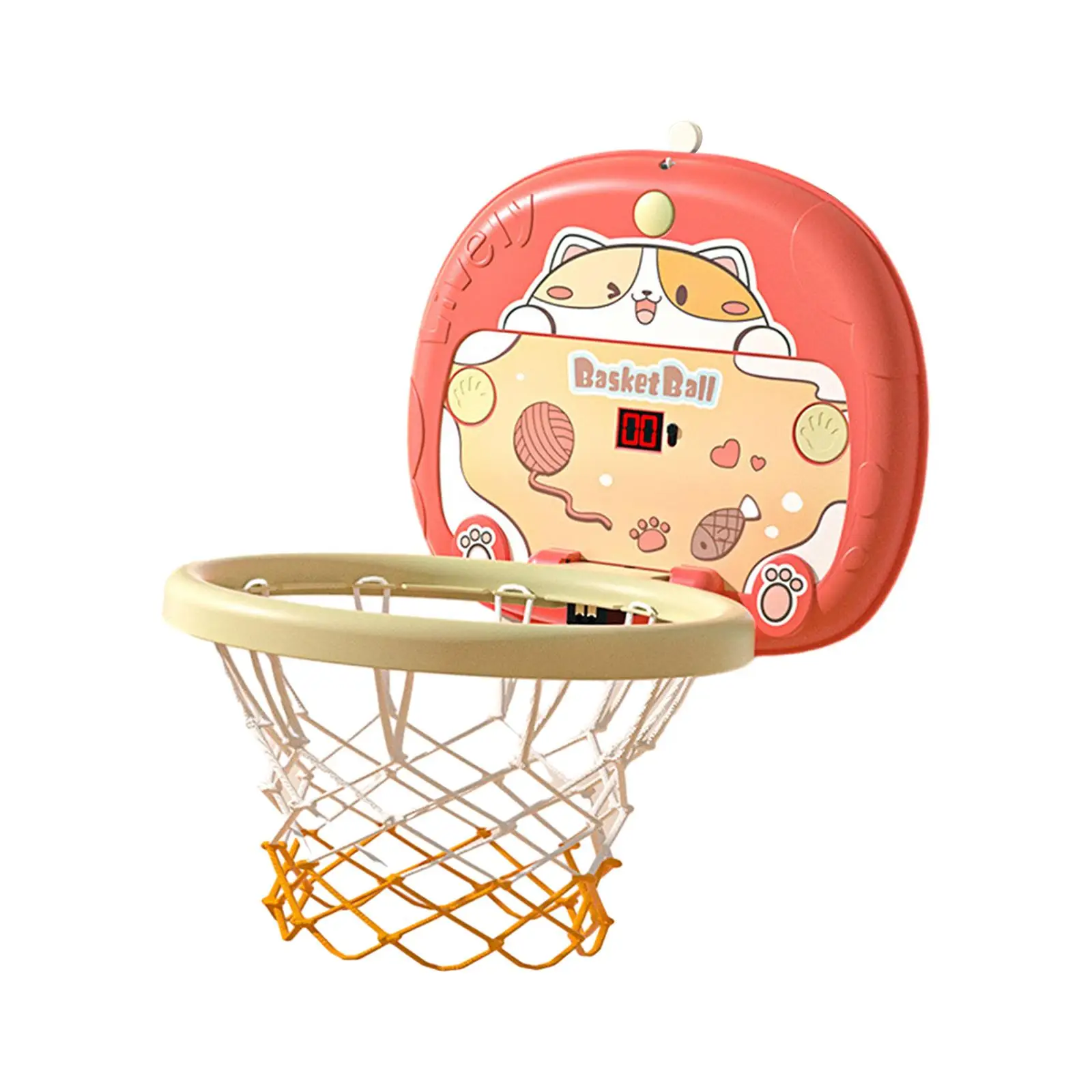 Indoor Mini Basketball Hoop with Balls Early Education Basketball Toy Basketball Goal Montessori Toys for Wall Home Adults Gifts