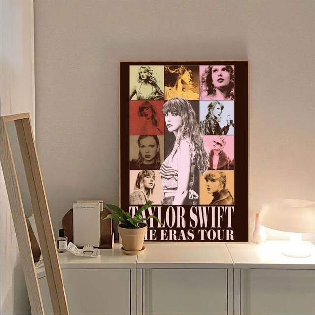 Taylor-Swift The Eras Tour New Album Poster Vintage Posters Sticky Retro  Kraft Paper Sticker DIY Room Bar Cafe Kawaii Room Decor - AliExpress