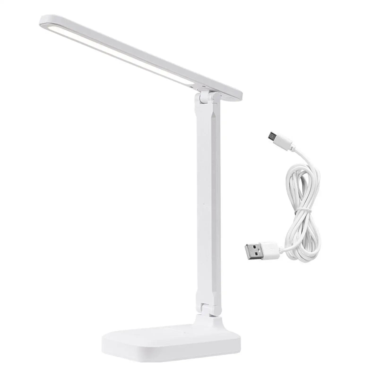 LED Desk Lamp Foldable Adjustable Lights White Night Light Desktop Light Table Lamp for Bedroom Gift Dorm Study Room Home