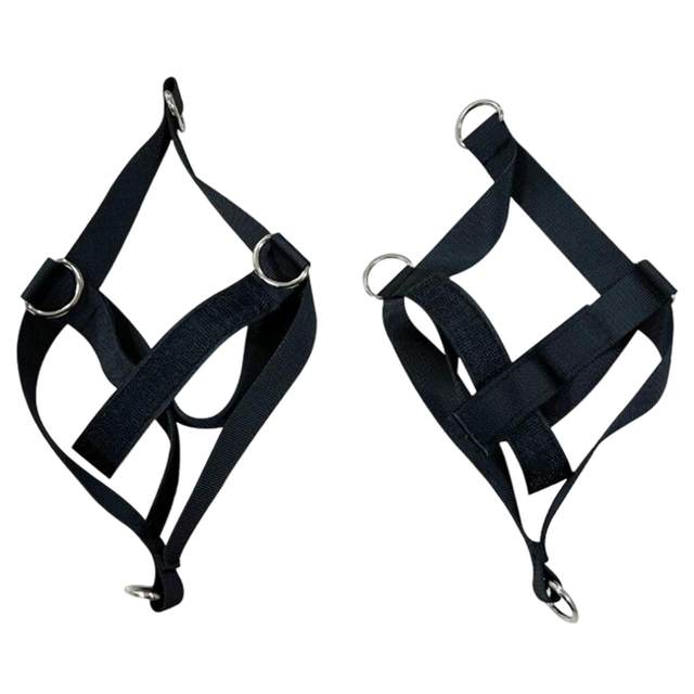 2Pcs Women Men Ankle Strap with 4 connecting Points Multipurpose Resistance Band for Bodybuilding Glute Fitness Training Yoga