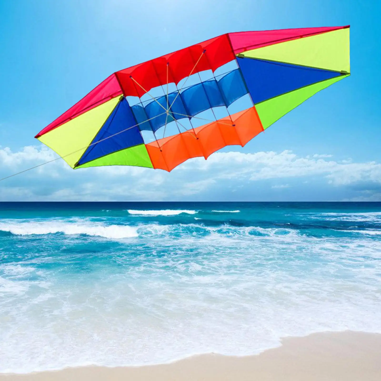 Large Single Line s Outdoor Easy to Fly Parachute Colorful  Toy Surfing  Adults Girls Boys