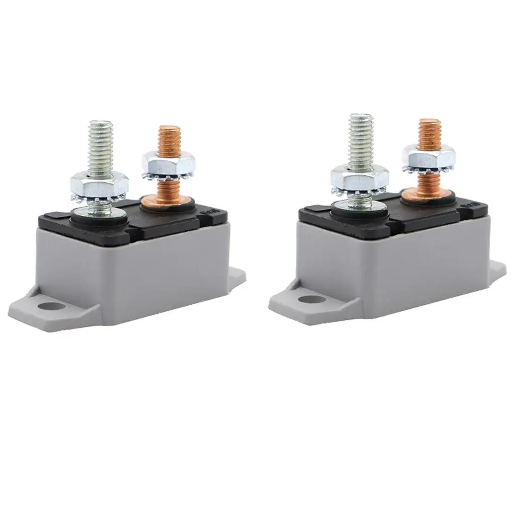 2Pcs 25Amp Circuit Breaker Auto Reset for Truck Marine 12V 24V