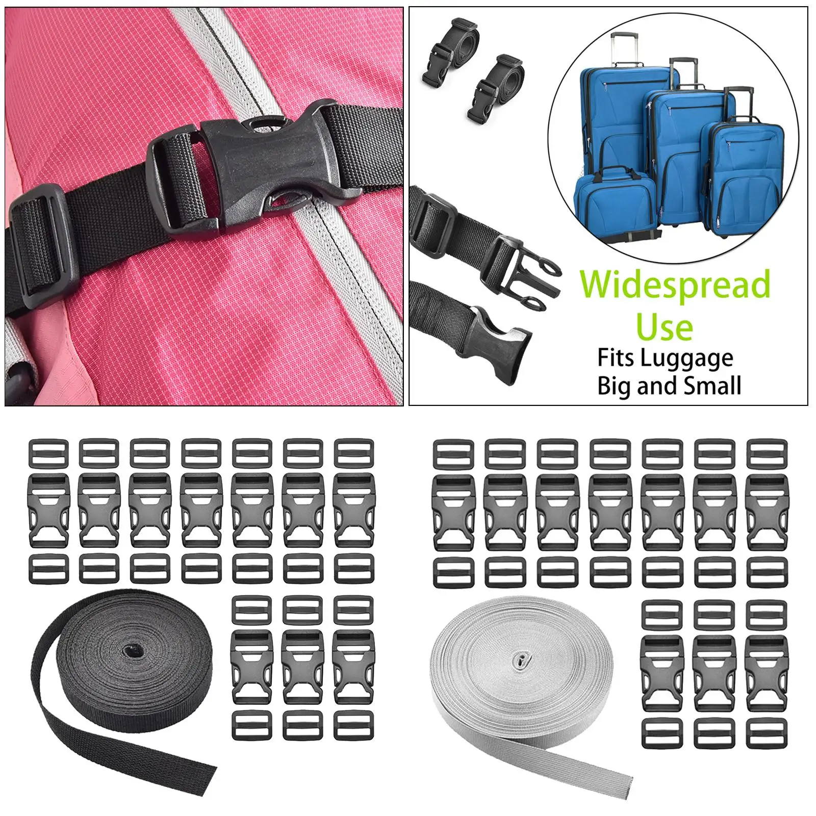 Utility Straps/ Lashing Strap with Buckle Great for Backpacking, air mattresses, Sleeping Bags, Camping Accessories