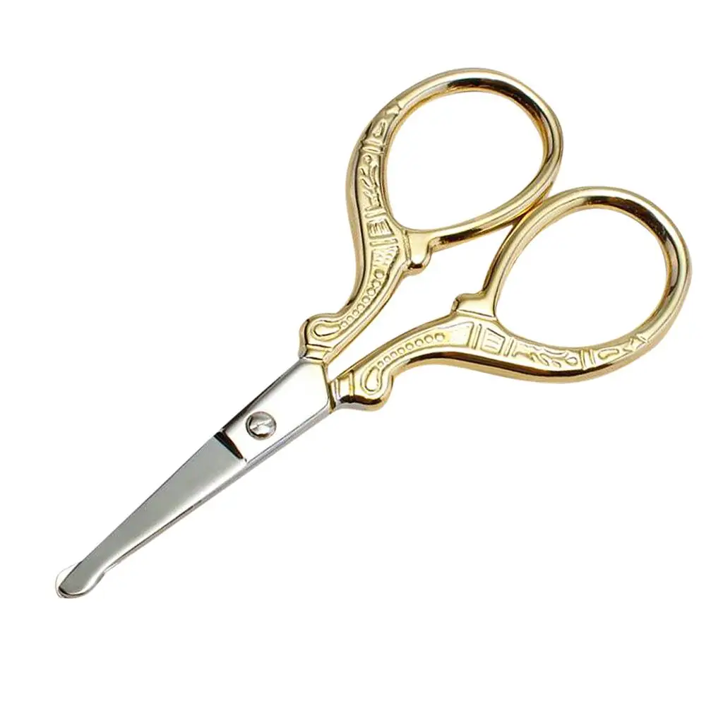 Men, Professional Rustproof Hair Cutting Scissors for Barber Salon, Stainless Steel Facial Hair Scissors for Grooming Trimming