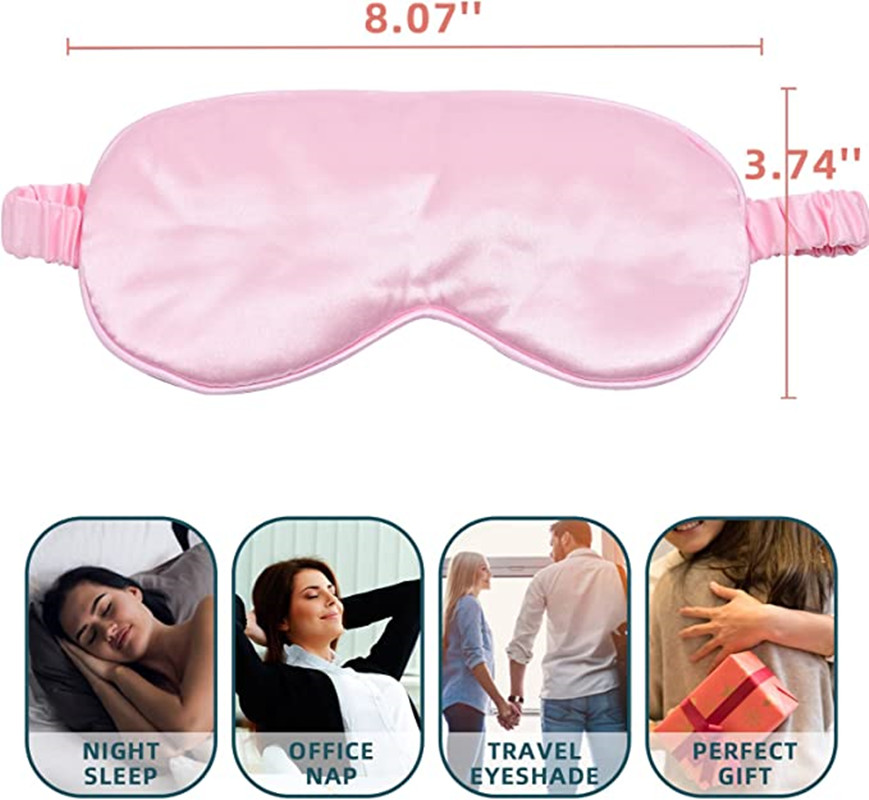 Best of Imitated Silk Eye Mask For Sleeping Breathable Eyeshade Cover Sleeping Mask For Travel Nap Soft Comfort Blindfold Night Eyepatch Reviews & Tips - Image 5