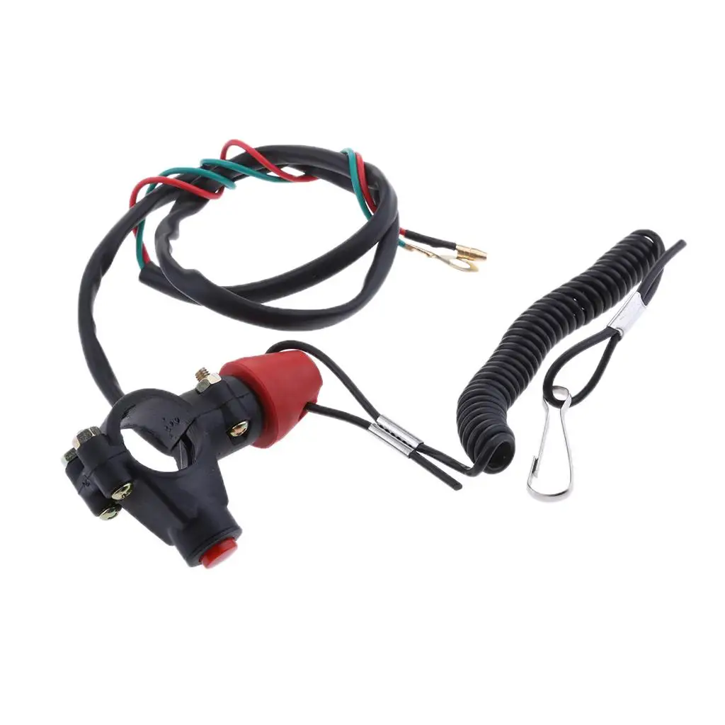 7/8 `` New ATV outboard motor stop safety kill switch tether