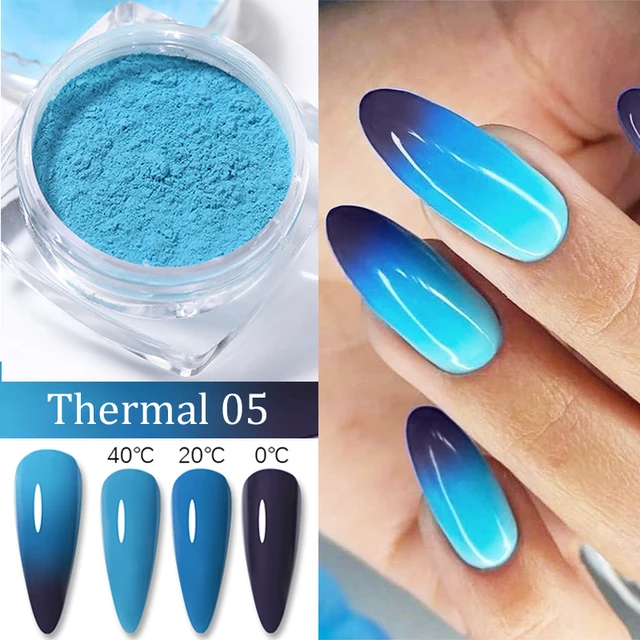 Thermochromic pigment powder Hot active powder Thermal Color Change  Temperature Powder Dust Decoration Gradient Nail Art - AliExpress