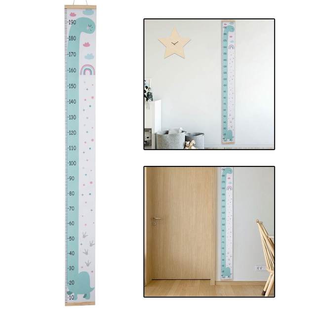 Baby Growth Chart, Canvas Kids Height Measuring Ruler for Boys Girls Decoration 