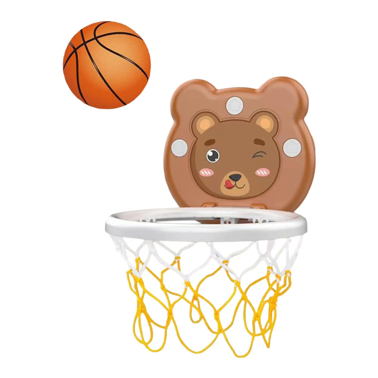 Mini Basketball Hoop Montessori Toys with Accessories Basketball Backboard Toy for Office Door Home Adults Gifts